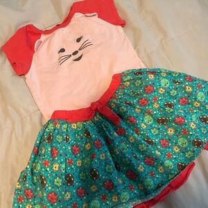 American Girl Pink and Teal Kids Matching Set